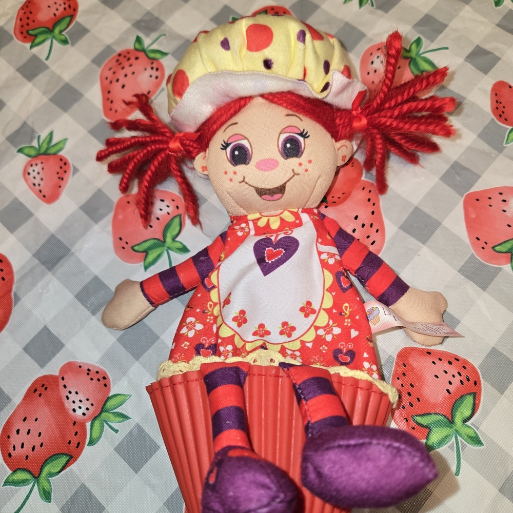 Little Miss Muffin 9” Red Doll Flips Into a Muffin Scented NWT